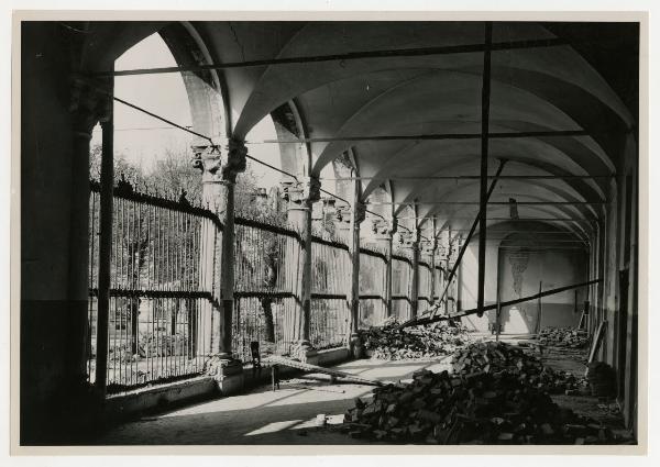 Milano - bombardamenti 1943 - via Festa del Perdono - Ca' Granda (ex Ospedale Maggiore)