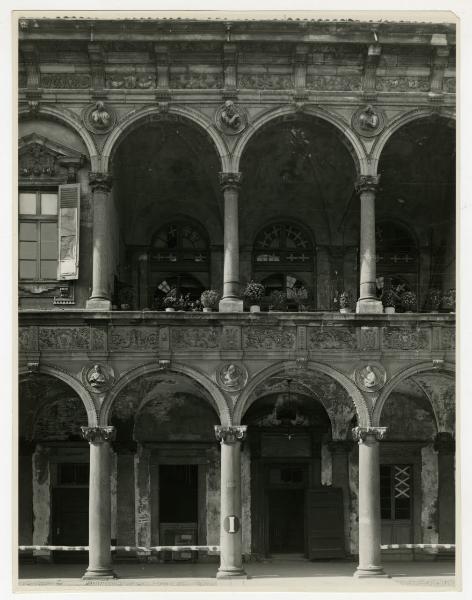 Milano - bombardamenti 1943 - Ca' Granda (ex Ospedale Maggiore)