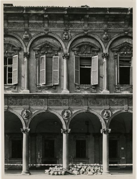 Milano - bombardamenti 1943 - Ca' Granda (ex Ospedale Maggiore)