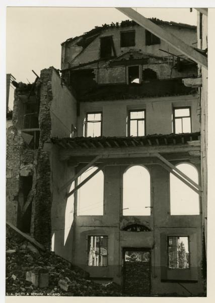 Milano - bombardamenti 1943 - Ca' Granda (ex Ospedale Maggiore)