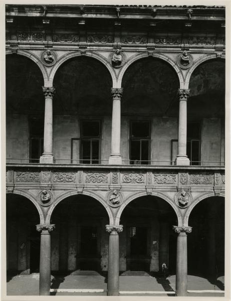 Milano - bombardamenti 1943 - Ca' Granda (ex Ospedale Maggiore)