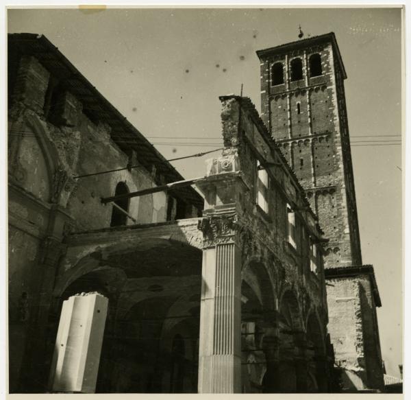 Milano - bombardamenti 1943 - S. Ambrogio