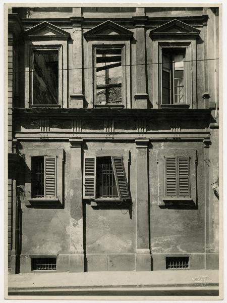 Milano - bombardamenti 1943 - via Borgonuovo 25 - Palazzo Landriani - Istituto Lombardo Accademia di Scienze e Lettere