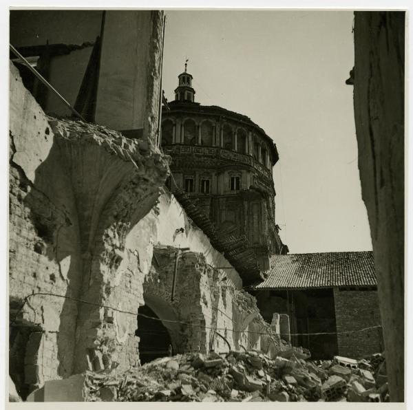 Milano - bombardamenti 1943 - S. Maria delle Grazie