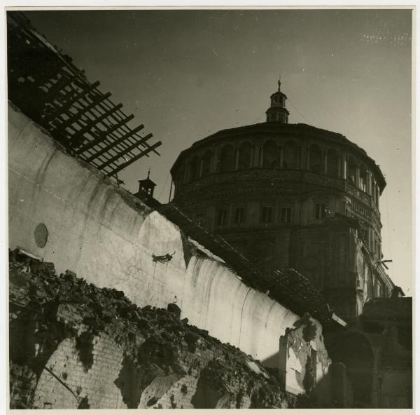 Milano - bombardamenti 1943 - S. Maria delle Grazie