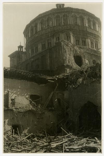 Milano - bombardamenti 1943 - S. Maria delle Grazie