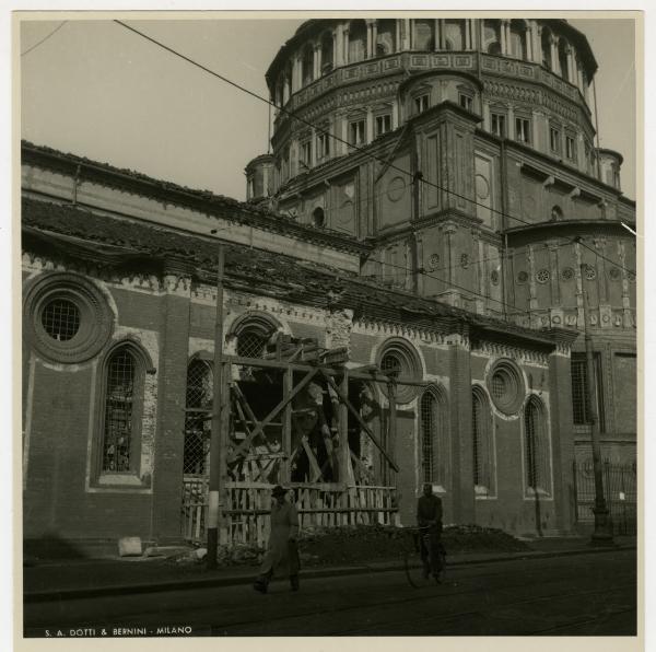 Milano - bombardamenti 1943 - S. Maria delle Grazie