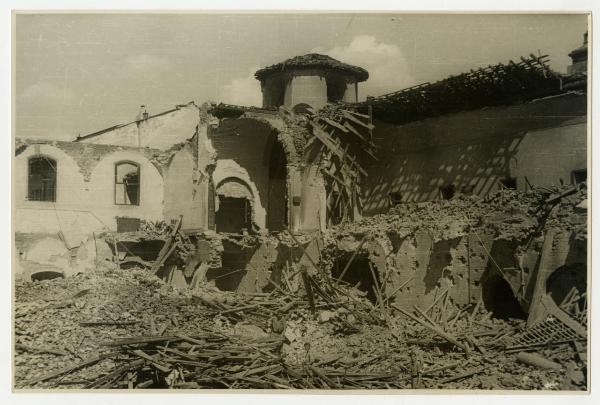 Milano - bombardamenti 1943 - S. Maria delle Grazie