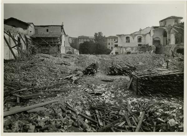 Milano - bombardamenti 1943 - S. Maria delle Grazie