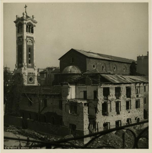 Milano - bombardamenti 1943 - Chiesa del Corpus Domini