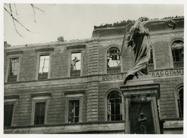 Milano - bombardamenti 1943 - Piazza Mentana