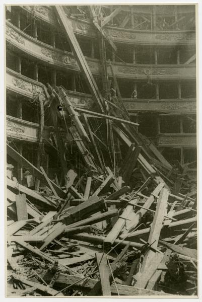 Milano - bombardamenti 1943 - Teatro alla Scala