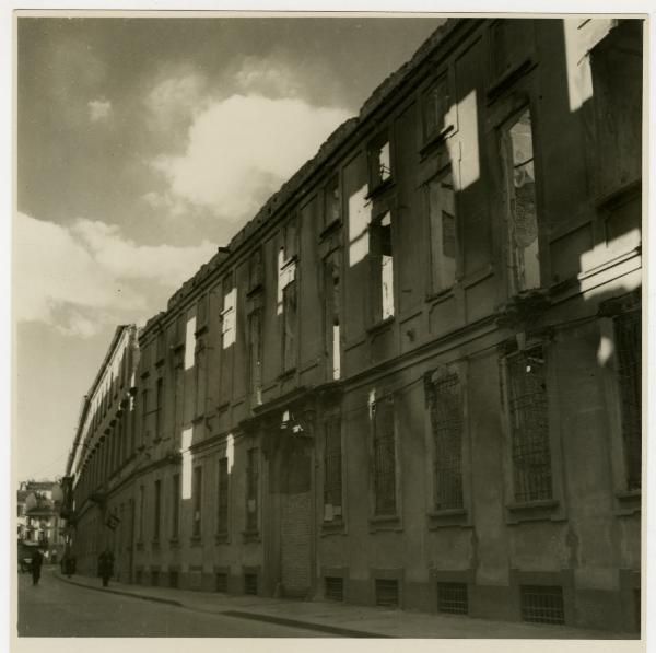 Milano - bombardamenti 1943 - Via Borgonuovo