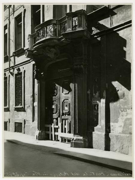 Milano - bombardamenti 1943 - Palazzo Belgioioso Mapelli