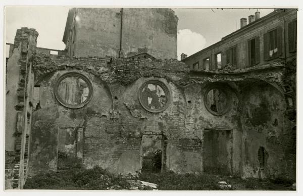 Milano - bombardamenti 1943 - Palazzo Borromeo