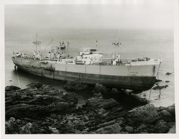 Regno Unito - La nave svizzera Nyon incagliata sulla Meg Watson Rock