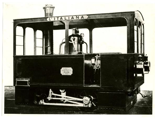 1878 - Motrice Breda del tram a vapore operativo sulla linea Milano-Vaprio