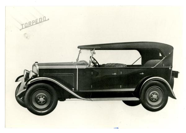 Disegno di automobile Fiat 514 del 1929-1930