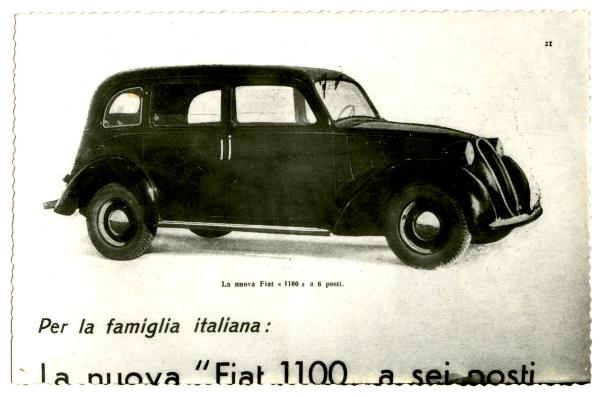 Automobile Fiat 1100 del 1938