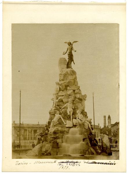 Torino - Piazza Statuto - Monumento al Traforo del Frejus, opera di Luigi Belli