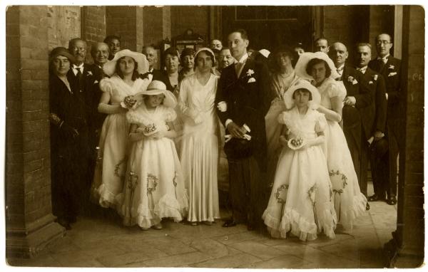 1931 - Ritratto di gruppo in occasione del matrimonio Guffanti Colla