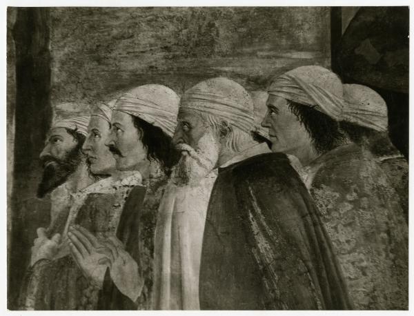 Dipinto murale - Esaltazione della Croce - Piero della Francesca - Arezzo - Basilica di San Francesco