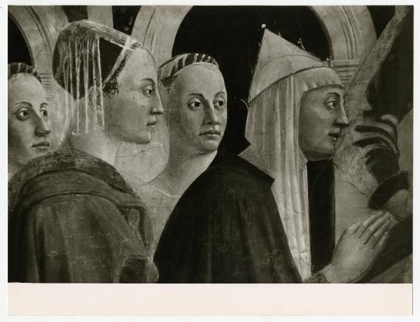 Dipinto murale - Ritrovamento delle tre croci e verifica della Croce - Piero della Francesca - Arezzo - Basilica di San Francesco