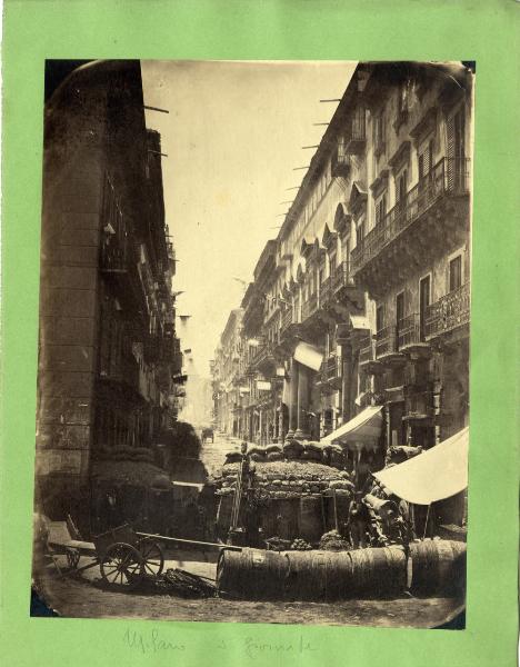 Spedizione dei Mille - Insurrezione di Palermo - Via Toledo - Barricate