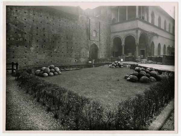 Milano - Castello Sforzesco - Corte Ducale - Restauro e riallestimento BBPR (prima fase 1953-1956) - Loggetta di Galeazzo Maria Sforza