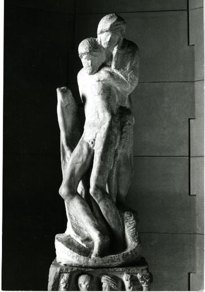 Scultura - Pietà Rondanini - Michelangelo Buonarroti - Milano - Castello Sforzesco - Sala degli Scarlioni o sala XV - inv. s.n., registro di carico 3557/1952