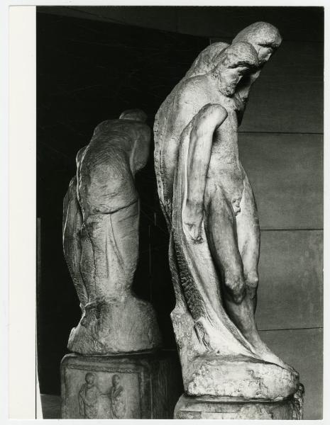 Scultura - Pietà Rondanini - Michelangelo Buonarroti - Milano - Castello Sforzesco - Sala degli Scarlioni o sala XV - inv. s.n., registro di carico 3557/1952