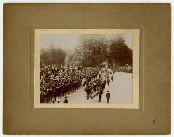 Monza - Parco Villa Reale - Corteo funebre del re Umberto I