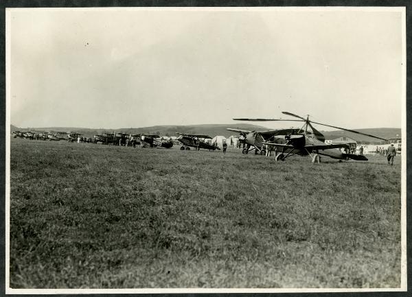 Roma - Aeroporto dell'Urbe - Velivoli sul campo