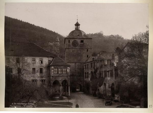 Germania - Heidelberg - castello - rovine - torre - ponte