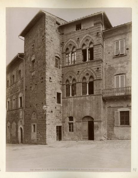 Italia - Toscana - S. Gimignano - Via Cavour - Palazzo Borgheresi