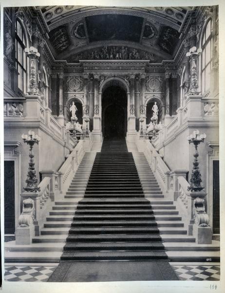 Austria - Vienna - Burgtheatre - interno - scalone dell'imperatore