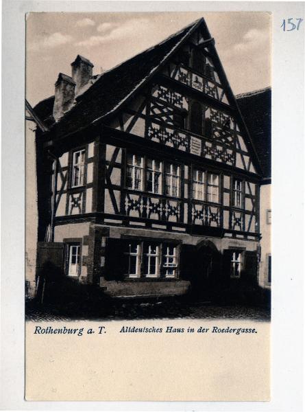 Germania - Rothenburg - casa a graticcio