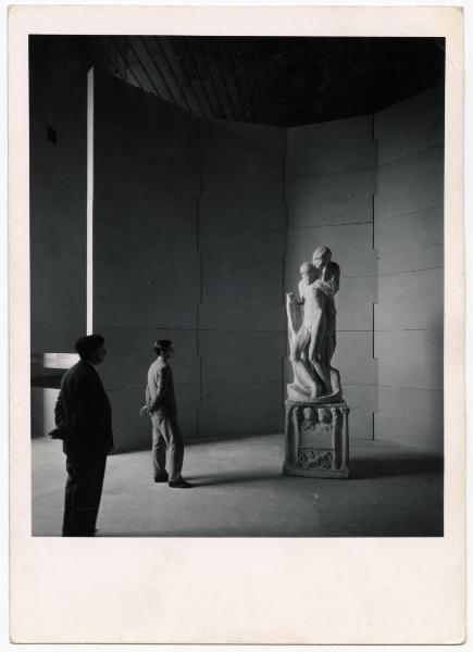 Scultura - Pietà Rondanini - Michelangelo Buonarroti - Milano - Castello Sforzesco - Musei Civici - Museo d'arte Antica - Sala 15 (Sala degli Scarlioni) - Allestimento BBPR (1956)