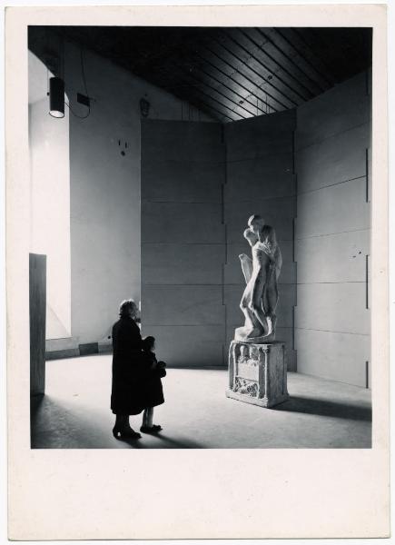 Scultura - Pietà Rondanini - Michelangelo Buonarroti - Milano - Castello Sforzesco - Musei Civici - Museo d'arte Antica - Sala 15 (Sala degli Scarlioni) - Allestimento BBPR (1956)