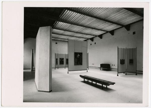 Milano - Castello Sforzesco - Musei Civici - Pinacoteca - Sala 27 (oggi sala 21) - Allestimento BBPR (1956)