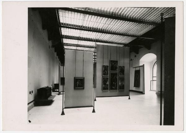 Milano - Castello Sforzesco - Musei Civici - Pinacoteca - Sala 27 (oggi sala 21) - Allestimento BBPR (1956) - Cesare da Sesto - Polittico di San Rocco (1523)