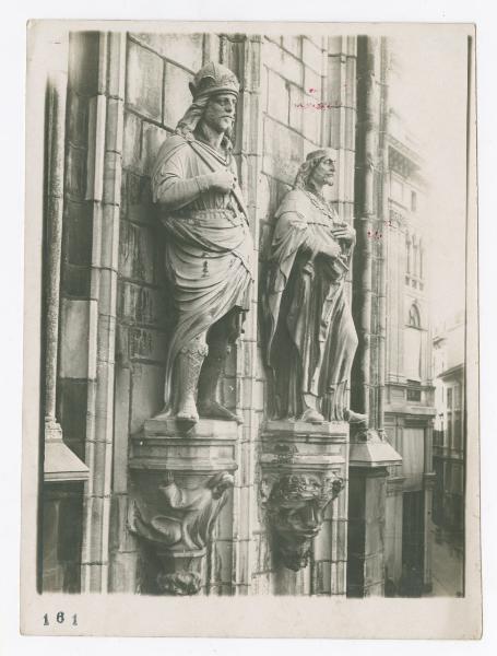 Scultura - David Re e Salomone (nn. 256-257 Nebbia) - Milano - Duomo - Sacrestia nord