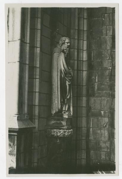 Scultura - S. Antonio Abate (n. 175 Nebbia) già sul peduccio n. 173 - Milano - Duomo - Braccio di croce meridionale