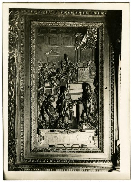 Scultura (legno) - Stallo del Coro, storie della vita di Sant'Ambrogio - Milano - Duomo