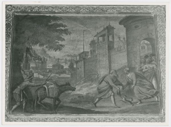 Dipinto Murale - Storie dell'infanzia di Gesù - Giovanni Battista e Giovanni Mauro Della Rovere detti i Fiammenghini - Milano - Sant'Alessandro, sacrestia destra