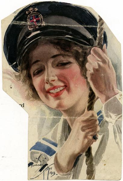 Ritratto femminile - Ragazza con cappello da marinaio