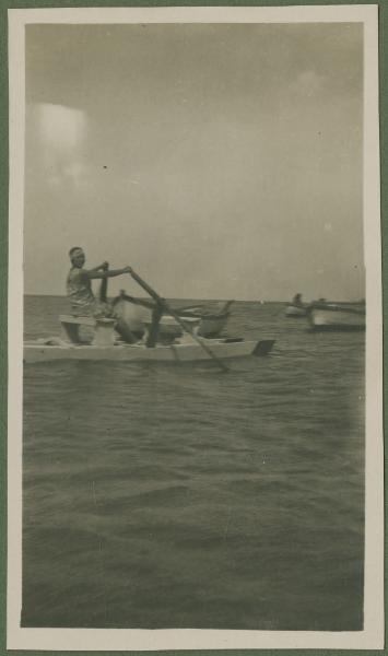 Ritratto femminile - Fulvia Di Stefano sul pattino nel mare - Cattolica