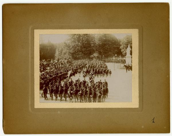 Monza - Parco Villa Reale - Corteo funebre del re Umberto I