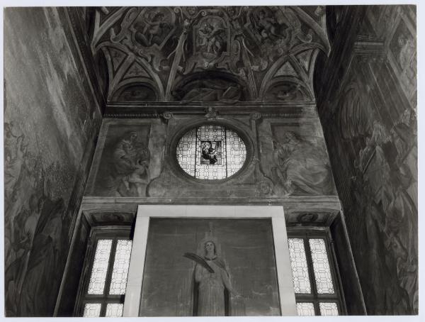 Milano - chiesa di Sant'Angelo - cappella di Santa Cecilia, già della Santissima Eucaristia - interno - tela - Santa Cecilia - Francesco Dal Pozzo - affreschi - Storie di Mosè - Raccolta della manna - Trasporto dell'Arca - Fiammenghini