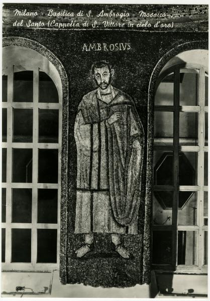 Mosaico - Sant'Ambrogio - mosaicista ignoto - Milano - basilica di Sant'Ambrogio - cappella di SanVittore in ciel d'oro